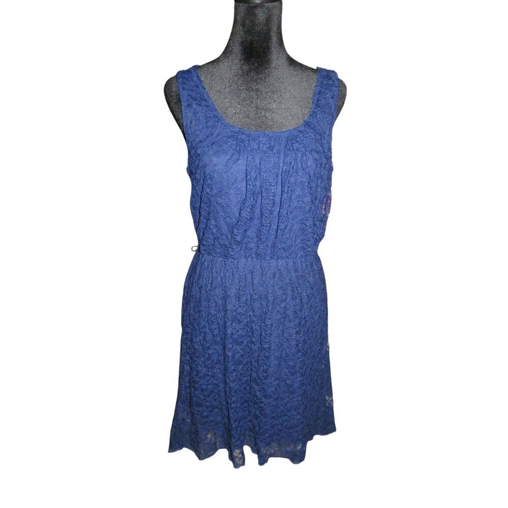 BOGO Love Reign Blue Lace High Low Dress Size Medium